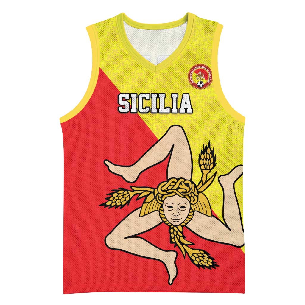 Custom Sicilia Football Basketball Jersey Naziunali Siciliana - Wonder Print Shop