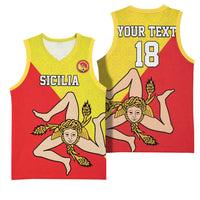 Custom Sicilia Football Basketball Jersey Naziunali Siciliana - Wonder Print Shop