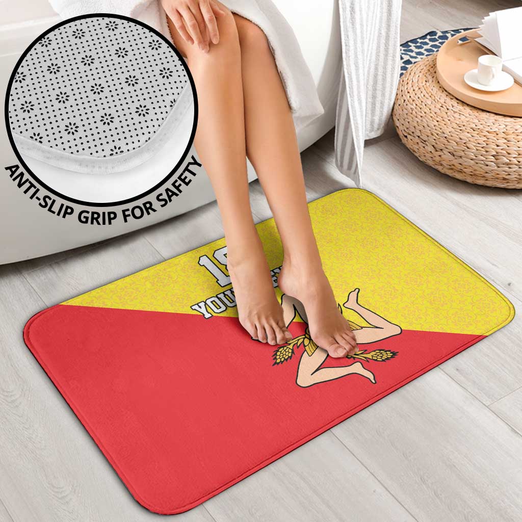 Custom Sicilia Football Bathroom Set Naziunali Siciliana - Wonder Print Shop