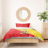 Custom Sicilia Football Bedding Set Naziunali Siciliana - Wonder Print Shop