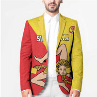 Custom Sicilia Football Blazer Naziunali Siciliana - Wonder Print Shop