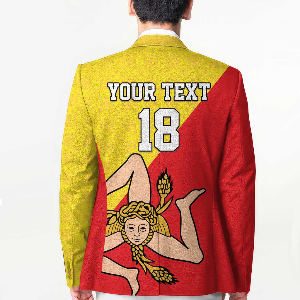 Custom Sicilia Football Blazer Naziunali Siciliana - Wonder Print Shop