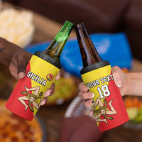 Custom Sicilia Football 4 in 1 Can Cooler Tumbler Naziunali Siciliana - Wonder Print Shop