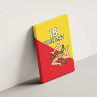 Custom Sicilia Football Canvas Wall Art Naziunali Siciliana - Wonder Print Shop