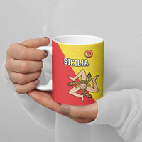 Custom Sicilia Football Ceramic Mug Naziunali Siciliana - Wonder Print Shop