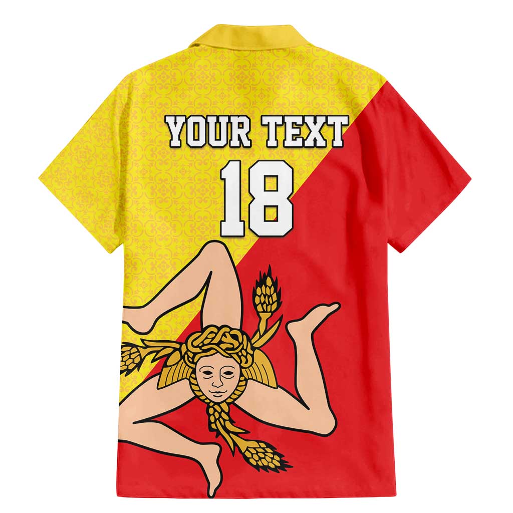 Custom Sicilia Football Family Matching Mermaid Dress and Hawaiian Shirt Naziunali Siciliana - Wonder Print Shop