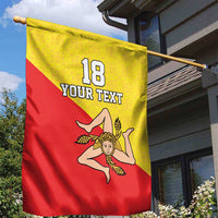 Custom Sicilia Football Garden Flag Naziunali Siciliana - Wonder Print Shop