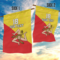 Custom Sicilia Football Garden Flag Naziunali Siciliana - Wonder Print Shop