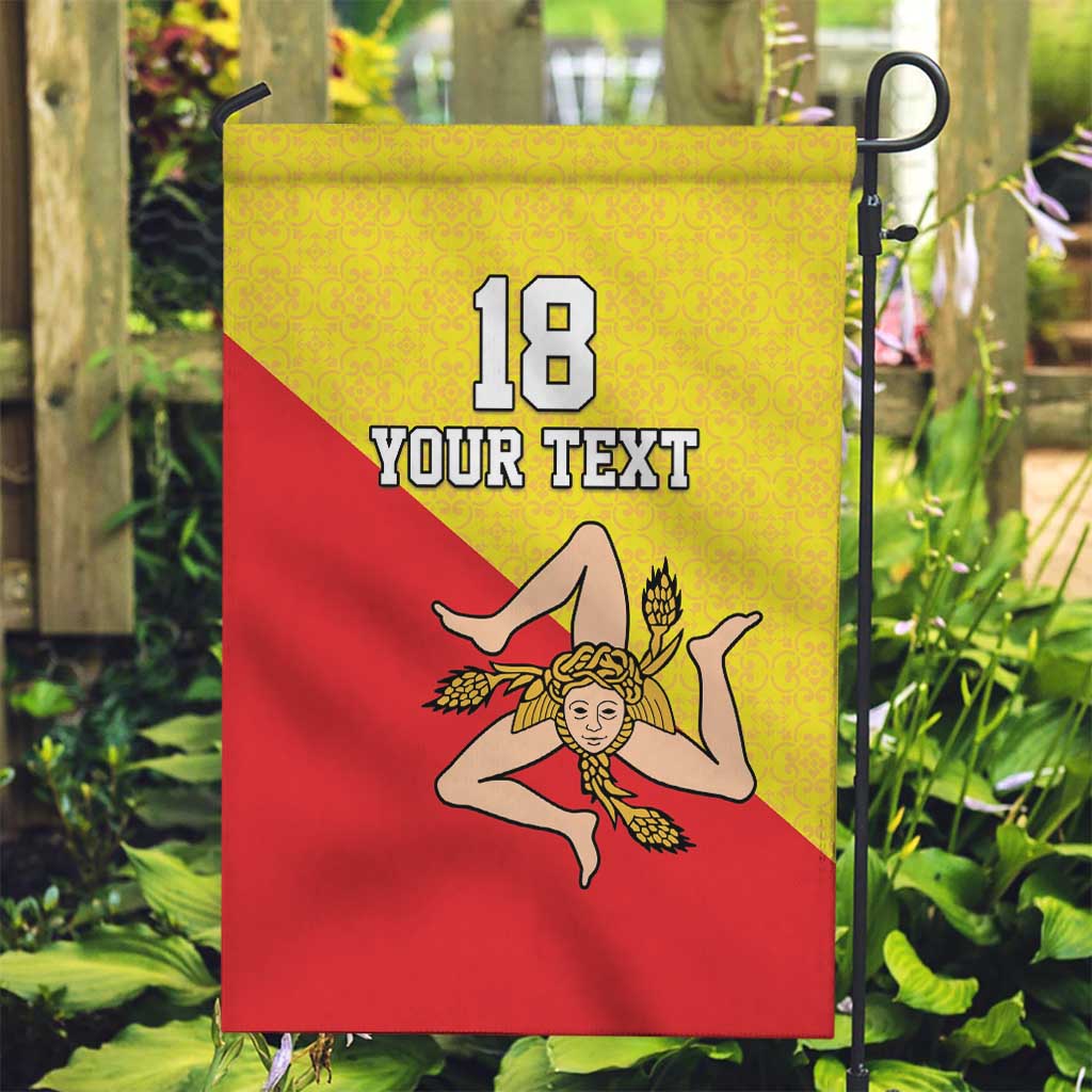 Custom Sicilia Football Garden Flag Naziunali Siciliana - Wonder Print Shop