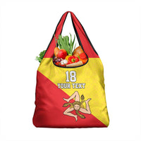 Custom Sicilia Football Grocery Bag Naziunali Siciliana - Wonder Print Shop
