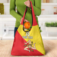 Custom Sicilia Football Grocery Bag Naziunali Siciliana - Wonder Print Shop
