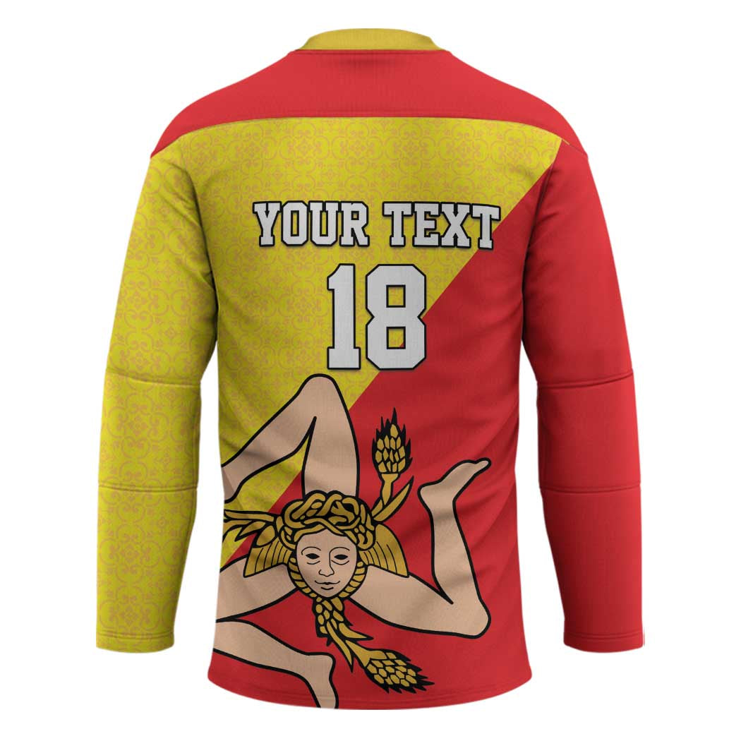 Custom Sicilia Football Hockey Jersey Naziunali Siciliana - Wonder Print Shop