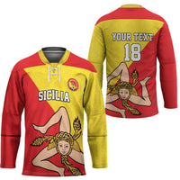 Custom Sicilia Football Hockey Jersey Naziunali Siciliana - Wonder Print Shop