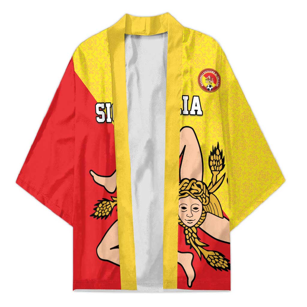 Custom Sicilia Football Kimono Naziunali Siciliana - Wonder Print Shop