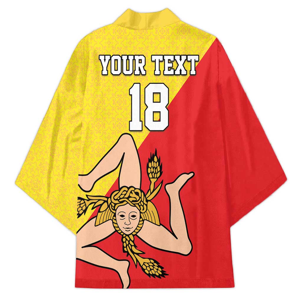 Custom Sicilia Football Kimono Naziunali Siciliana - Wonder Print Shop