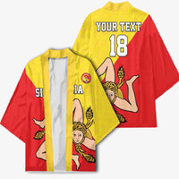 Custom Sicilia Football Kimono Naziunali Siciliana - Wonder Print Shop