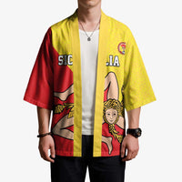 Custom Sicilia Football Kimono Naziunali Siciliana - Wonder Print Shop