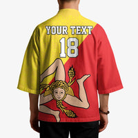 Custom Sicilia Football Kimono Naziunali Siciliana - Wonder Print Shop