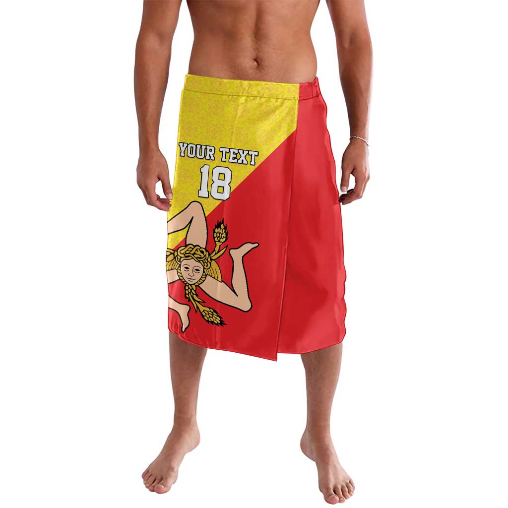 Custom Sicilia Football Lavalava Naziunali Siciliana - Wonder Print Shop