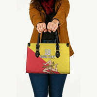Custom Sicilia Football Leather Bag Naziunali Siciliana - Wonder Print Shop
