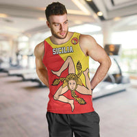 Custom Sicilia Football Men Tank Top Naziunali Siciliana - Wonder Print Shop