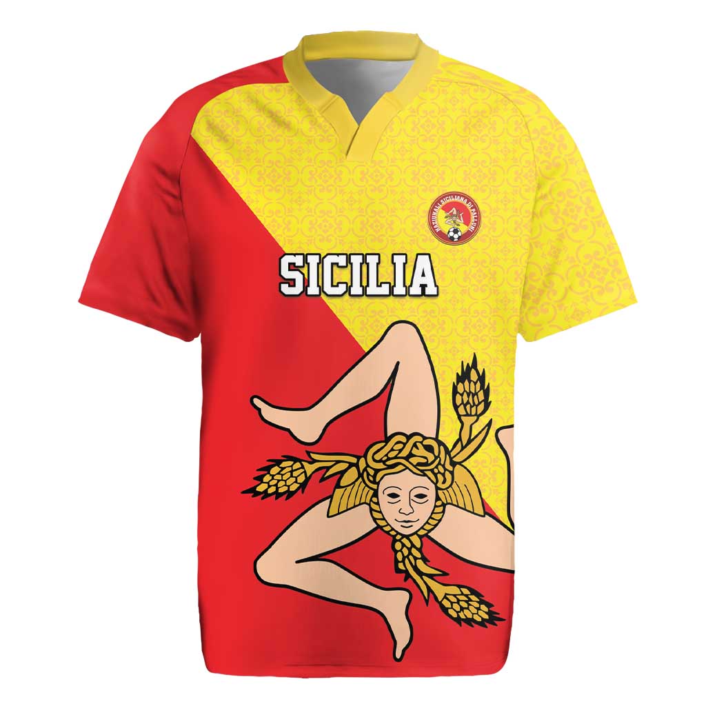 Custom Sicilia Football Rugby Jersey Naziunali Siciliana - Wonder Print Shop