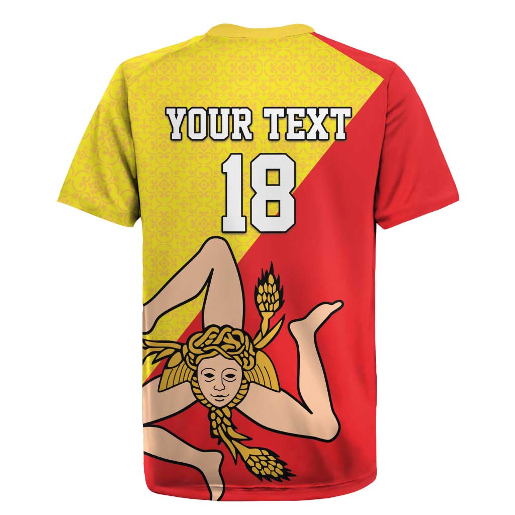 Custom Sicilia Football Rugby Jersey Naziunali Siciliana - Wonder Print Shop