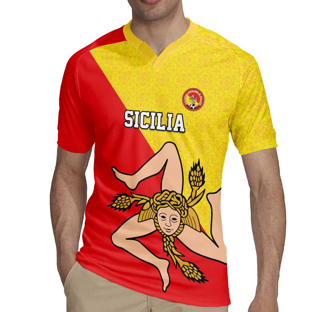 Custom Sicilia Football Rugby Jersey Naziunali Siciliana - Wonder Print Shop