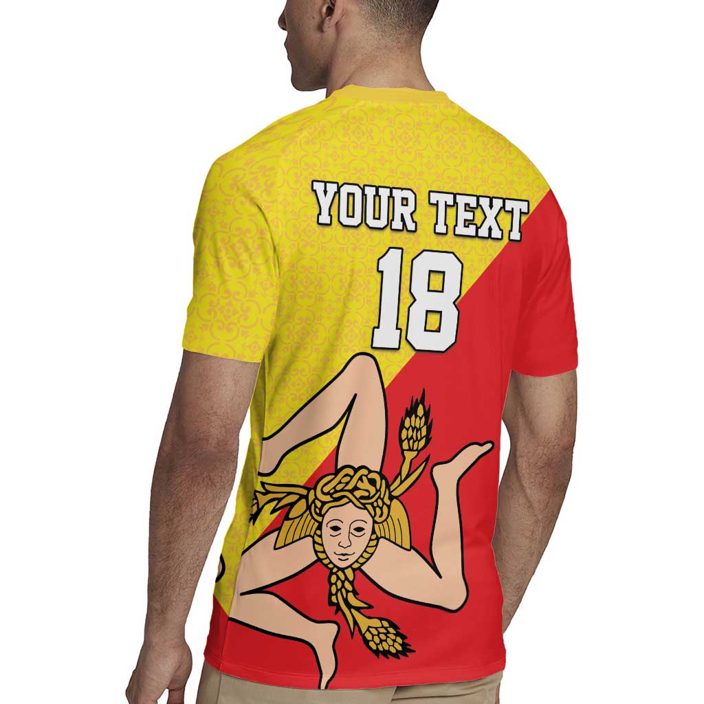 Custom Sicilia Football Rugby Jersey Naziunali Siciliana - Wonder Print Shop