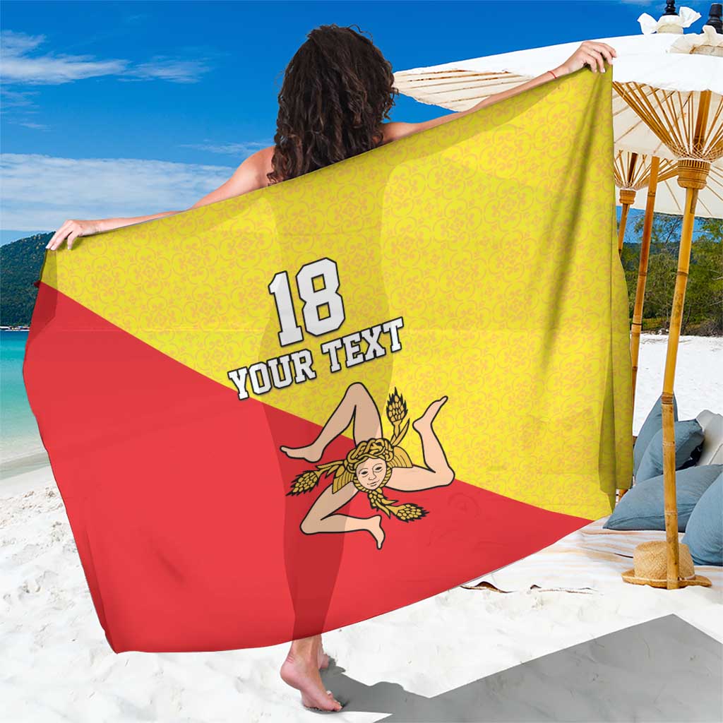 Custom Sicilia Football Sarong Naziunali Siciliana - Wonder Print Shop