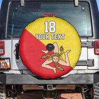 Custom Sicilia Football Spare Tire Cover Naziunali Siciliana - Wonder Print Shop
