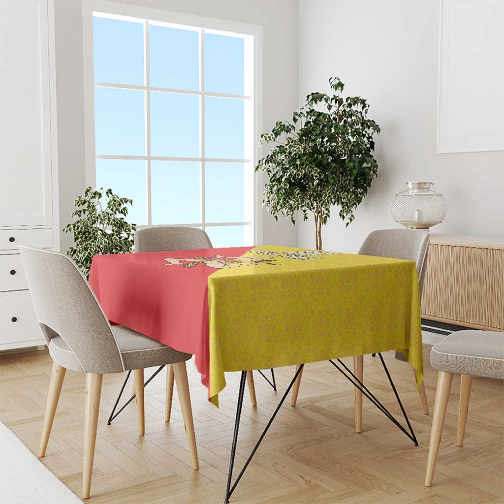 Custom Sicilia Football Tablecloth Naziunali Siciliana - Wonder Print Shop