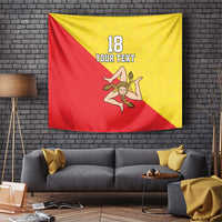 Custom Sicilia Football Tapestry Naziunali Siciliana - Wonder Print Shop