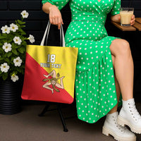 Custom Sicilia Football Tote Bag Naziunali Siciliana - Wonder Print Shop