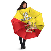 Custom Sicilia Football Umbrella Naziunali Siciliana - Wonder Print Shop