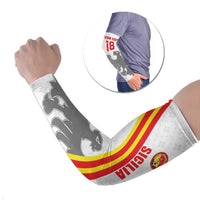 Custom Sicilia Football Arm Sleeves Animus Tuus Dominus - Wonder Print Shop