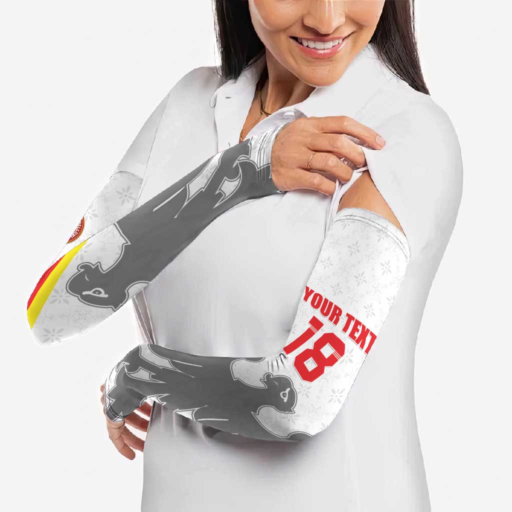 Custom Sicilia Football Arm Sleeves Animus Tuus Dominus - Wonder Print Shop