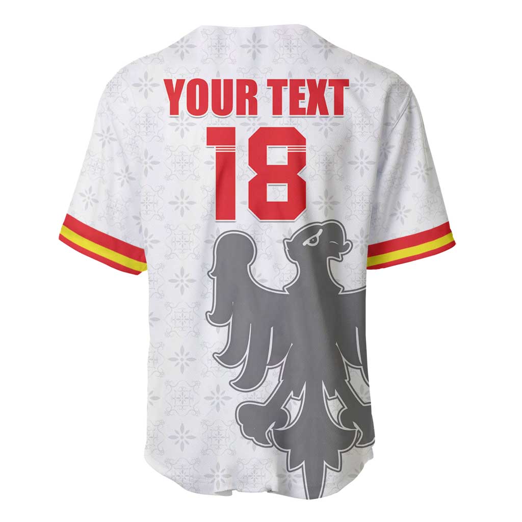 Custom Sicilia Football Baseball Jersey Animus Tuus Dominus - Wonder Print Shop