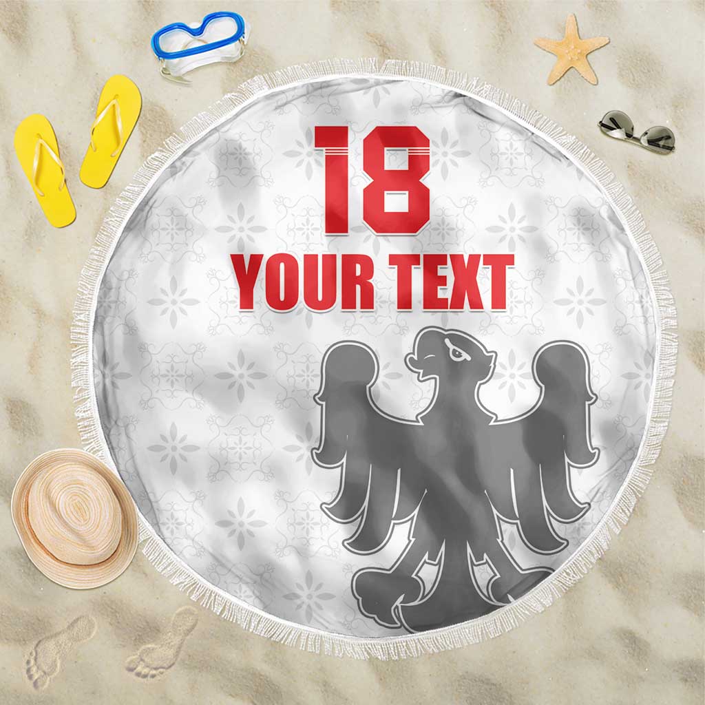 Custom Sicilia Football Beach Blanket Animus Tuus Dominus - Wonder Print Shop