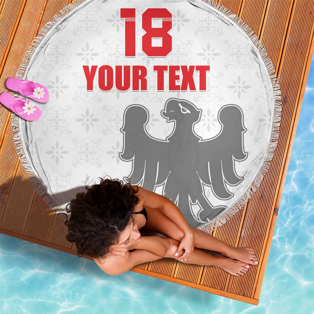 Custom Sicilia Football Beach Blanket Animus Tuus Dominus - Wonder Print Shop