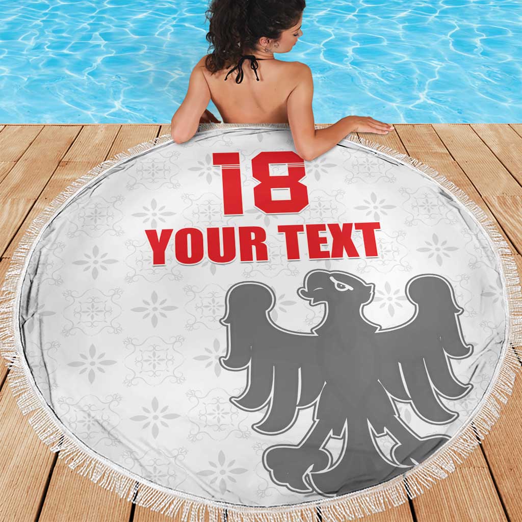 Custom Sicilia Football Beach Blanket Animus Tuus Dominus - Wonder Print Shop