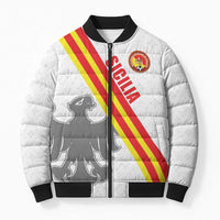 Custom Sicilia Football Bomber Puffer Jacket Animus Tuus Dominus - Wonder Print Shop