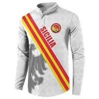 Custom Sicilia Football Button Sweatshirt Animus Tuus Dominus - Wonder Print Shop