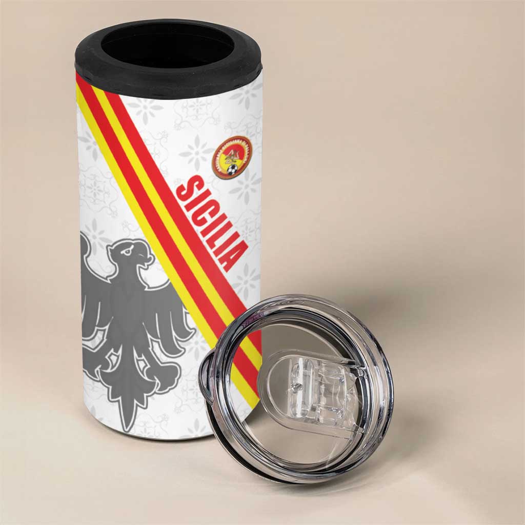Custom Sicilia Football 4 in 1 Can Cooler Tumbler Animus Tuus Dominus - Wonder Print Shop
