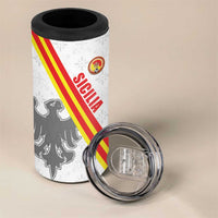 Custom Sicilia Football 4 in 1 Can Cooler Tumbler Animus Tuus Dominus - Wonder Print Shop