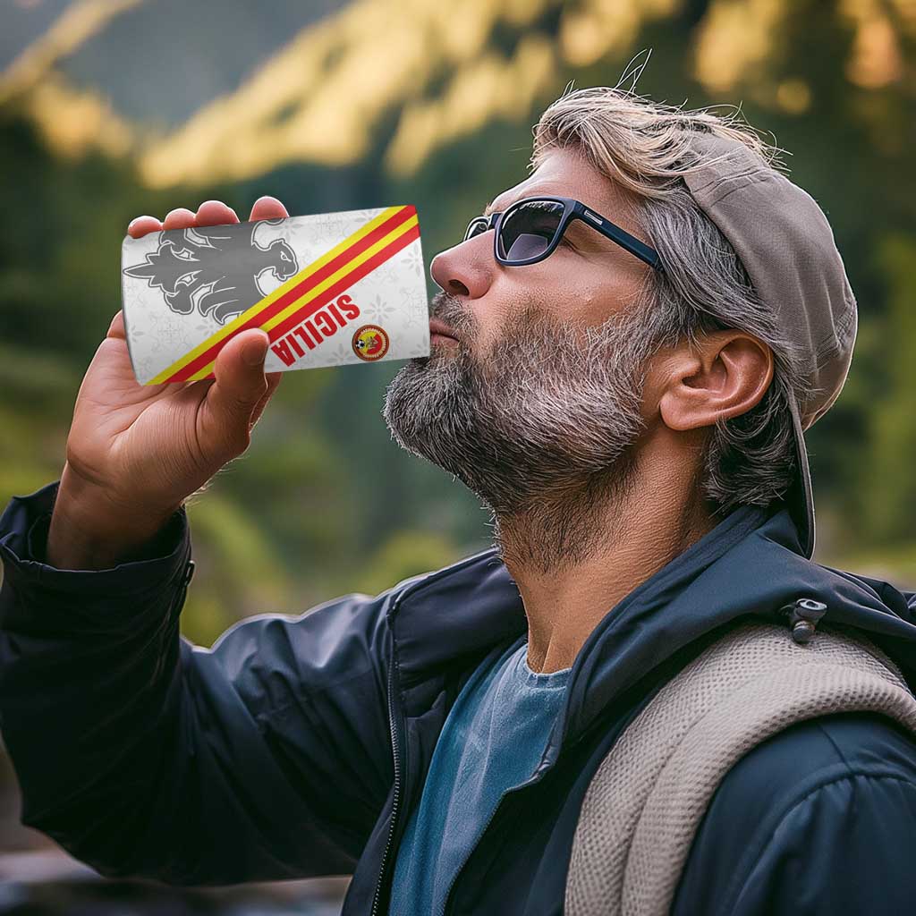 Custom Sicilia Football 4 in 1 Can Cooler Tumbler Animus Tuus Dominus - Wonder Print Shop