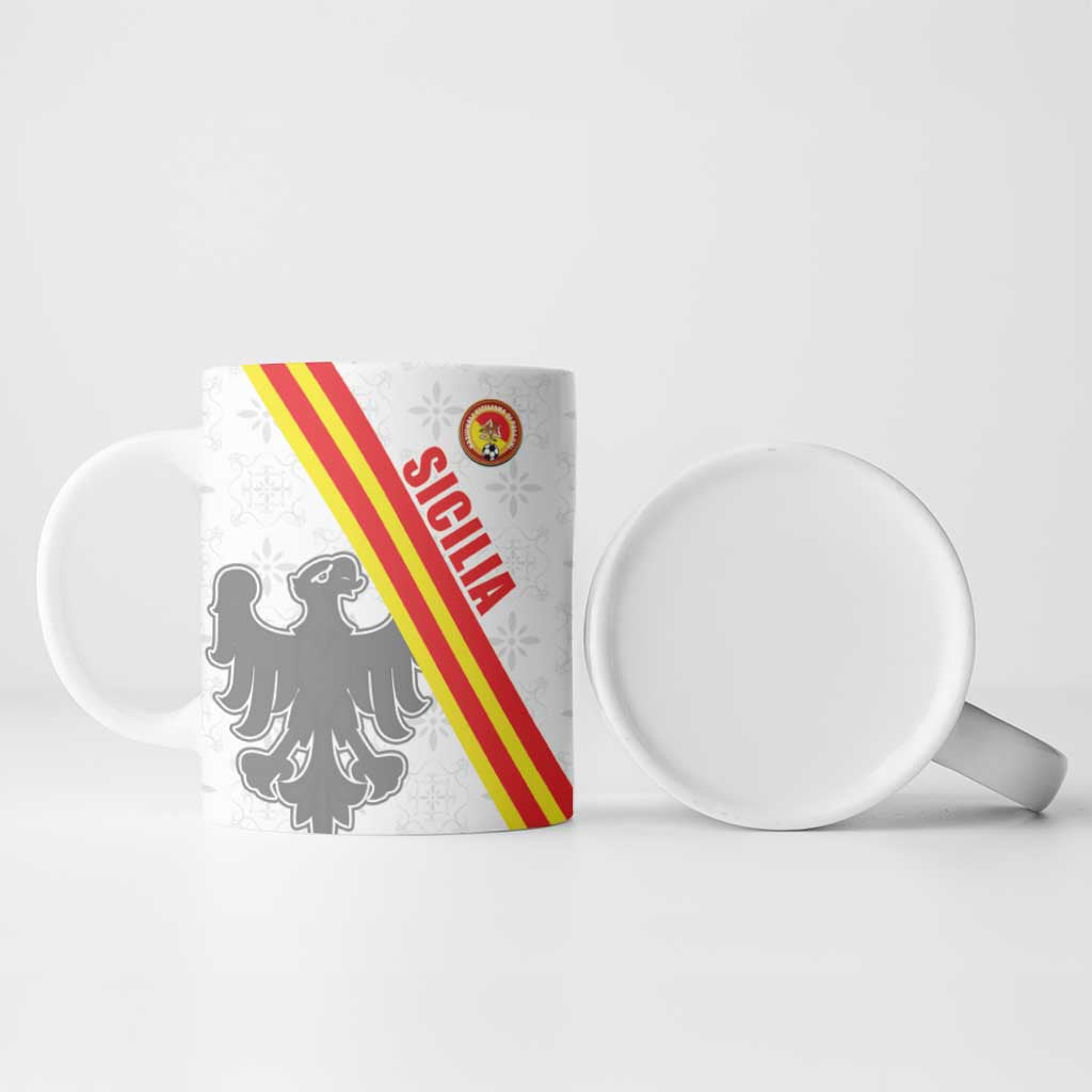 Custom Sicilia Football Ceramic Mug Animus Tuus Dominus - Wonder Print Shop