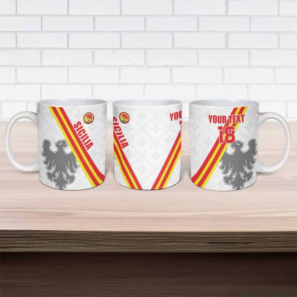 Custom Sicilia Football Ceramic Mug Animus Tuus Dominus - Wonder Print Shop