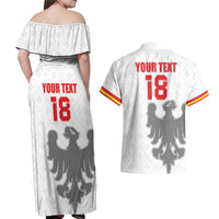Custom Sicilia Football Couples Matching Off Shoulder Maxi Dress and Hawaiian Shirt Animus Tuus Dominus - Wonder Print Shop