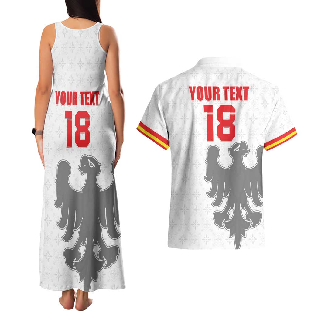Custom Sicilia Football Couples Matching Tank Maxi Dress and Hawaiian Shirt Animus Tuus Dominus - Wonder Print Shop